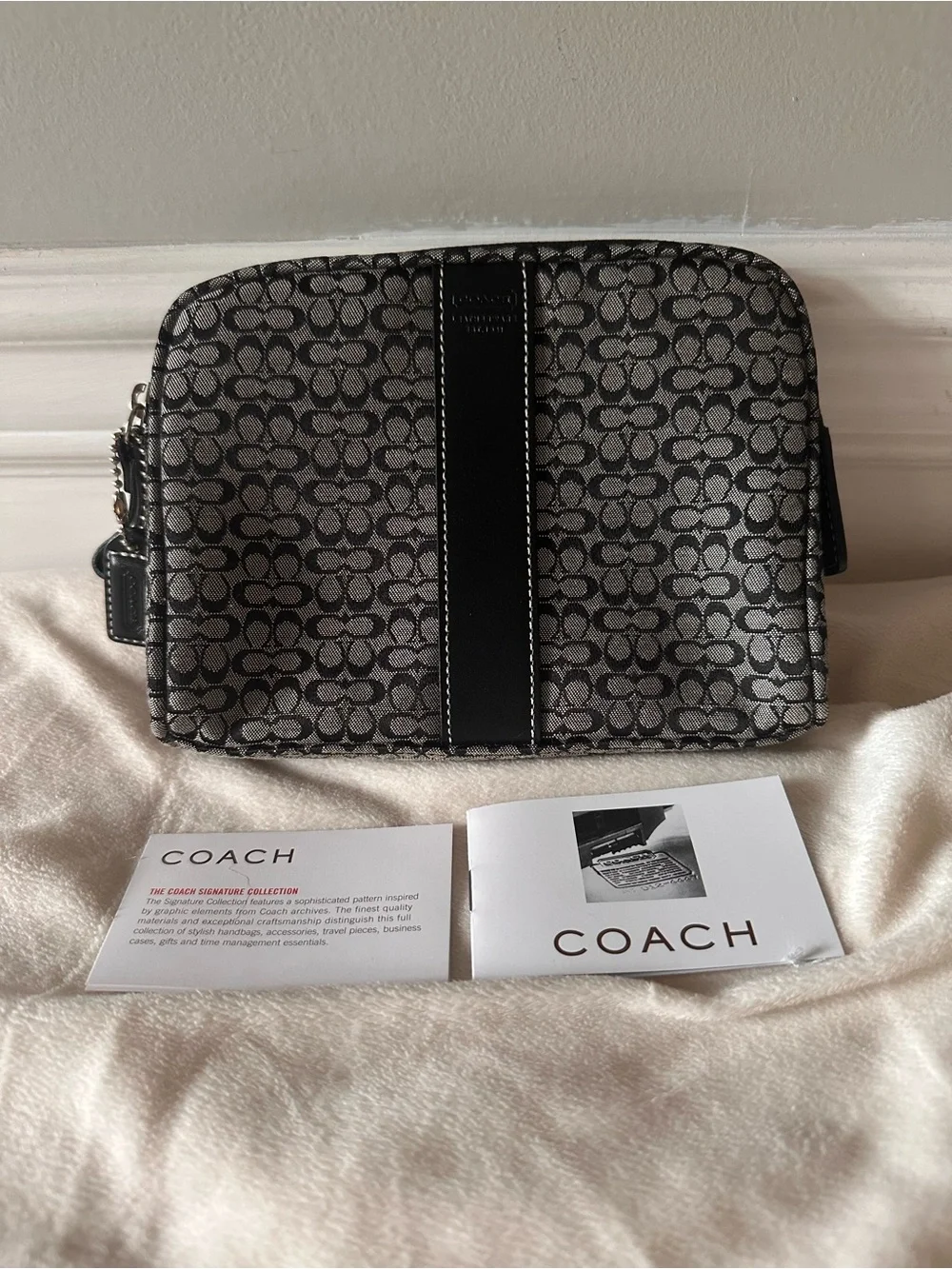 Vintage Coach signature c cosmetic bag